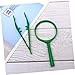 Gogogmee 3 Sets Glass Magnifying Glass Jewelry Tweezers Magnifying Glass for Kids Magnifying Lens Giant 10x Kids Observation Tools Observation Toys LED
