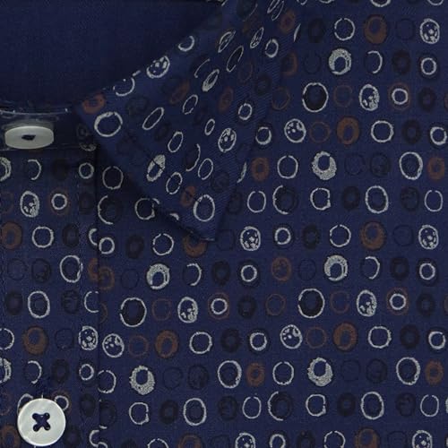 Image of GHPC 100% Cotton Printed Half Sleeves Regular Fit Formal Shirt for Men