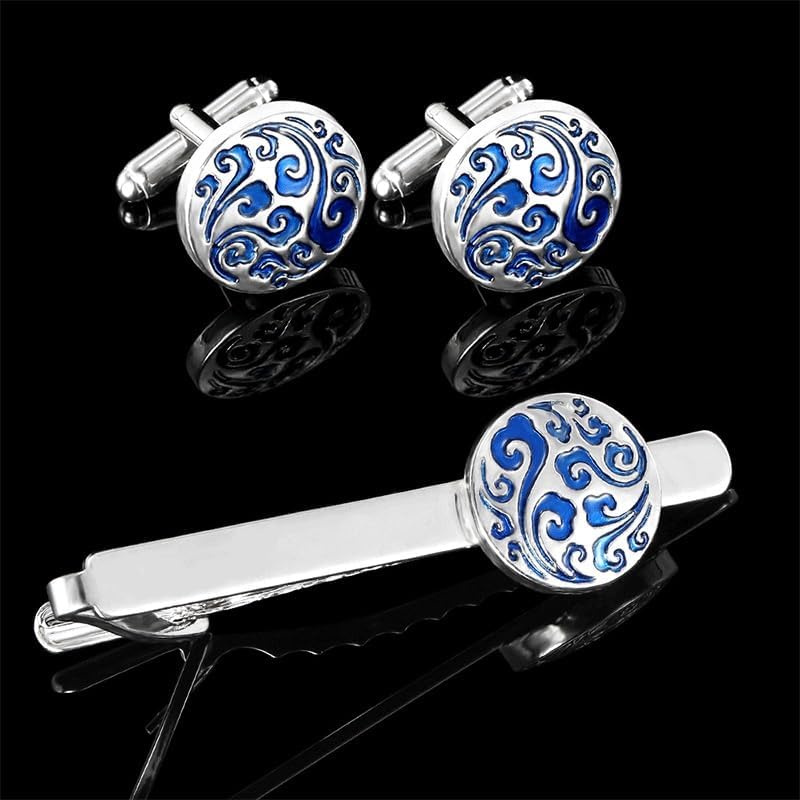Vintage Pattern Men's Women's Business French Shirt Tie Clip Gift image 3