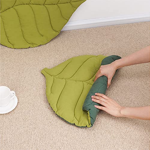 Qxpdd Double-Sided Leaves Shaped Pet Mats Soft Cotton Cat Puppy Cushion Mattress Portable Camping Travel Pet Mat For Small Dogs And Cats,Leaf Mat #TOP2