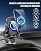 Wireless Car Charger, Fast Charging Phone Holder 3 in 1 Phone Mount Auto Clamping Car Accessories Compatible with iPhone 16 15 14 13 12 11 Xs XR, Samsung S23 Ultra S22 S21 S20/S10+ S9(Midnight Black)