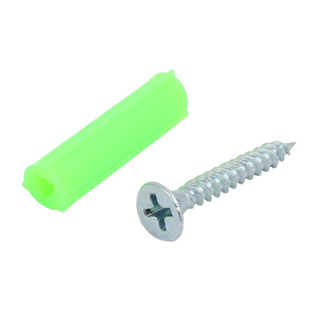 Aexit 25mm Length Fastener Iron Concrete Cement Screw Anchor Cement Nails Silver Tone 14pcs Model:63as135qo216