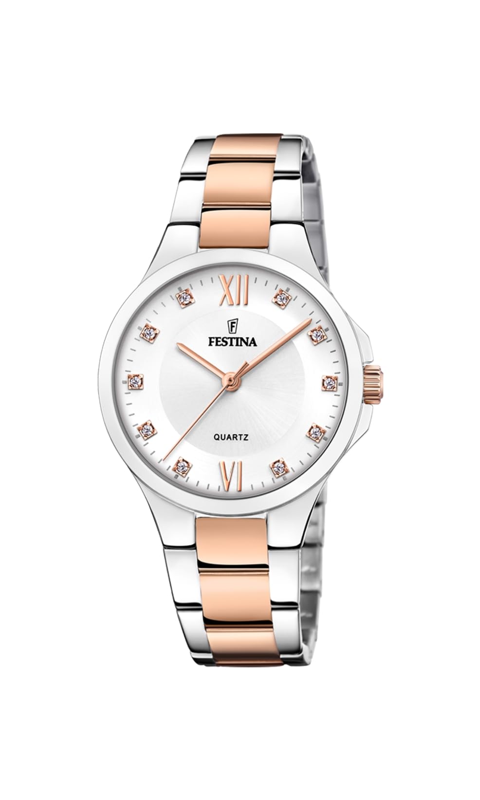 Festina Reloj Mujer Analógico de Acero Inoxidable 316l Plateado