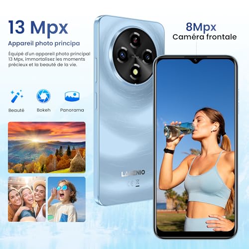 Smartphone Android 15 ultra-mince 8,55 mm doté d'une mémoire extensible 1TB - 6