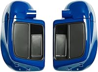 Vista 37 de Kit de carenados ventilados inferiores para Harley Davidson Touring Road Street Electra Glide 2014-2022 (azul superior)