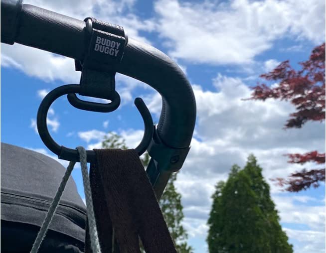 Miniatura 3 de Gancho antideslizante para cochecito para colgar bolsas de pañales, monedero, compras en cochecitos buddyduggy