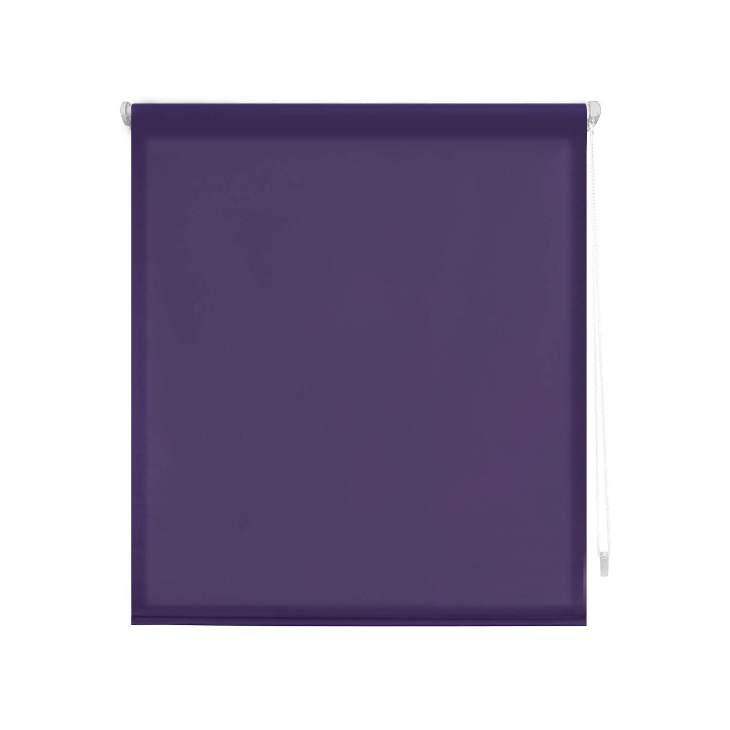 Blindecor Plain - Aure “No Tools Required”. Translucent Roller Blind, Violet, 67x180 cm (width x height)