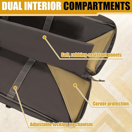 Image of 26 /28 /32 /36 /42 /46 /48 /51 /55 inch Double Rifle Case Soft Gun Bag Tactical Backpack