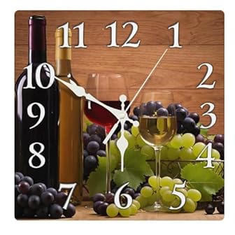 Large Wine Kitchen Wall Clocks product image