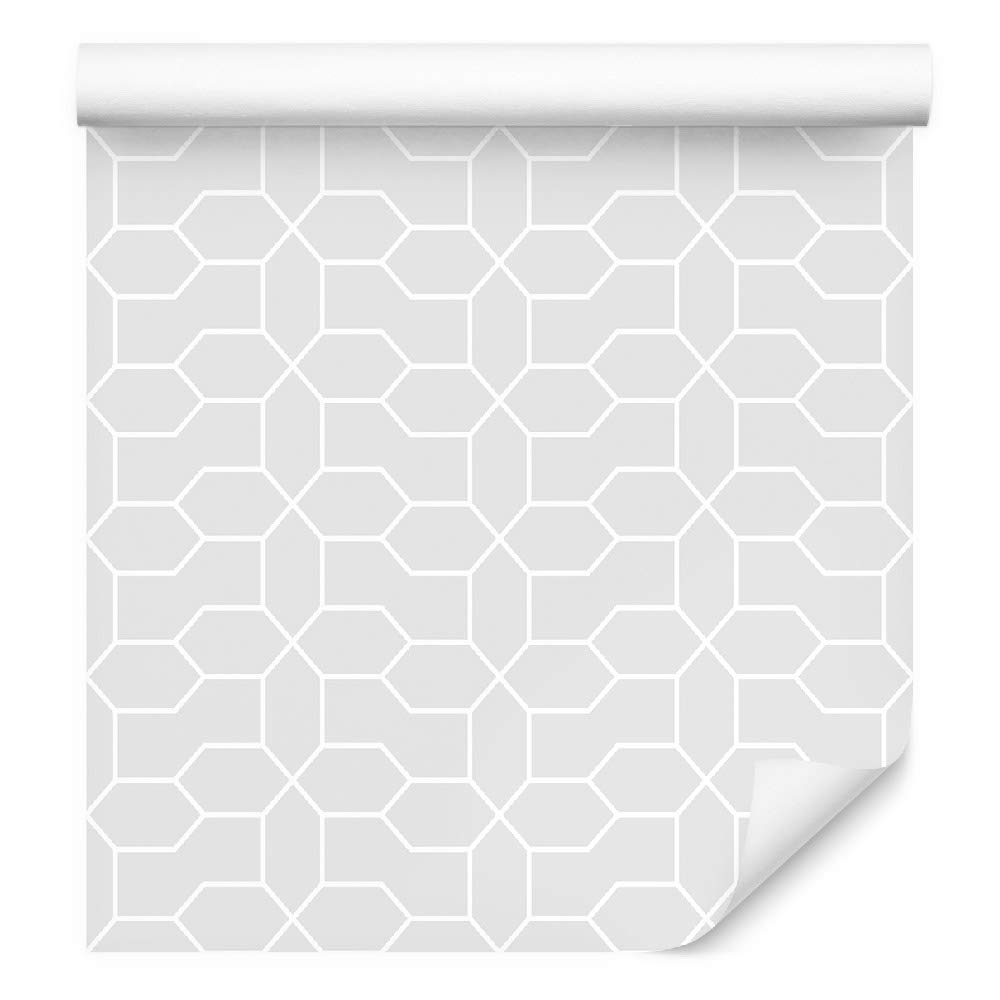 Papel pintado geométrico 1000 x 53 cm, papel pintado para pared, decoración abstracta, para salón, dormitorio, ilusión óptica, cuadro moderno