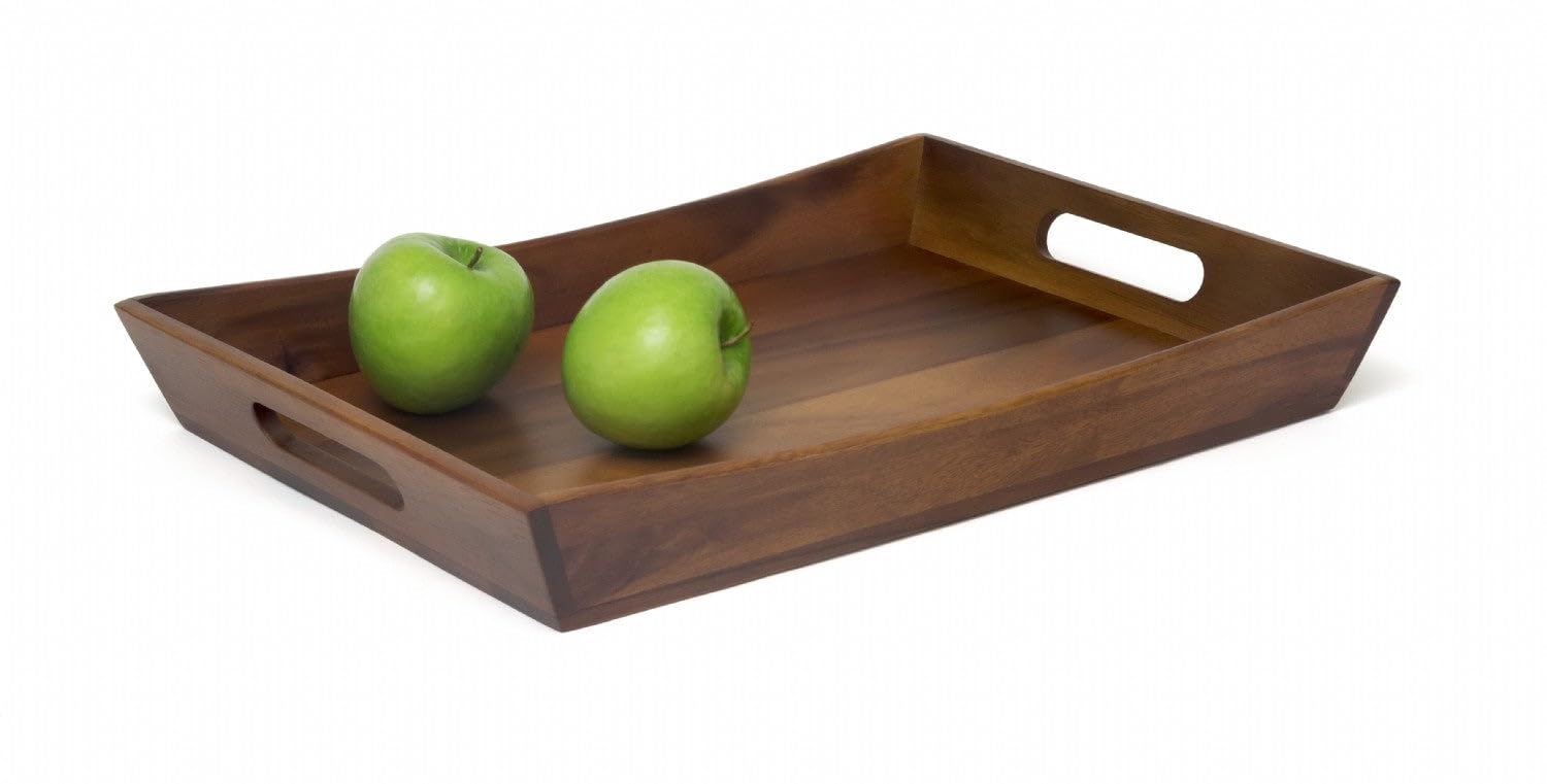 Lipper International Acacia Curved Serving Tray