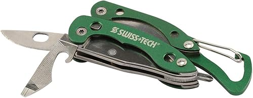 Miniatura 2 de SWISS+TECH ST021901 Alicates multiherramienta para llavero, construcción de acero inoxidable sólido (paquete individual)