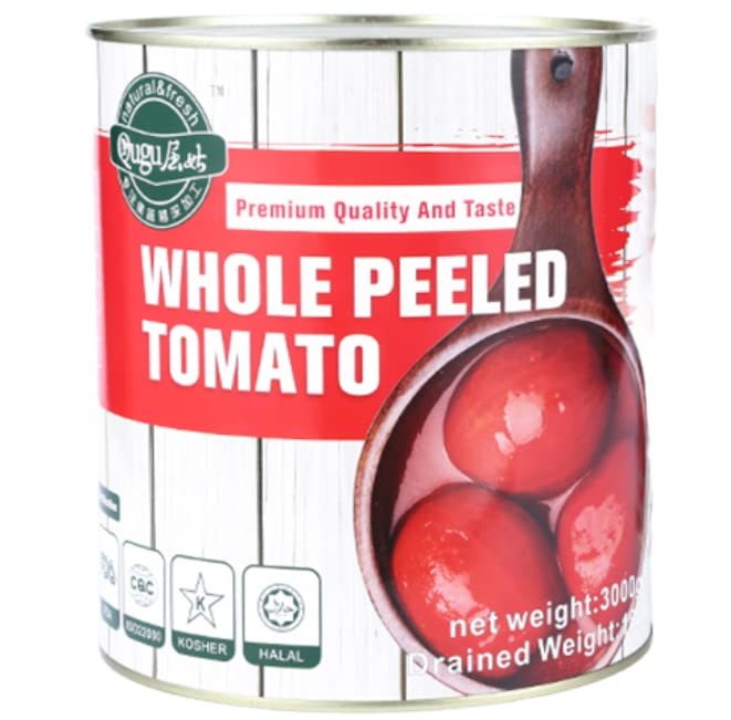 Qugu Natural Fresh And Tasty Canned Whole Peeled Tomatoes 3kg Amazon