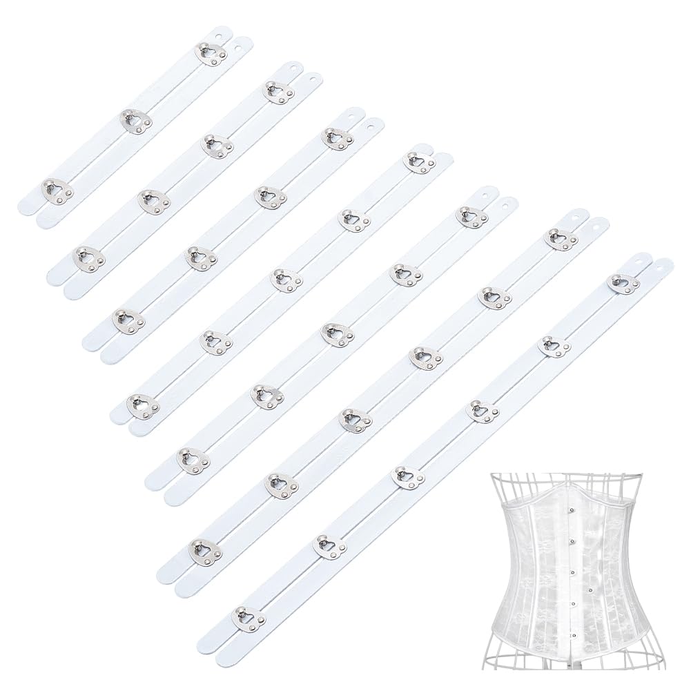 NBEADS 7 pz 7 stili Corsetto Busks, Chiusura con Stecche In Acciaio Inossidabile per Corsetto Supporto per Corsetto con Stecche per Intimo Chiusura con Gancio e Occhiello per Bustier e Cintura
