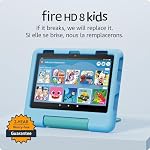 Amazon Fire HD 8 Kids tablet, includes kid-proof bumper for ages 3-5, ad-free content with parental controls, 13-hr battery, 32GB, Blue, newest model
