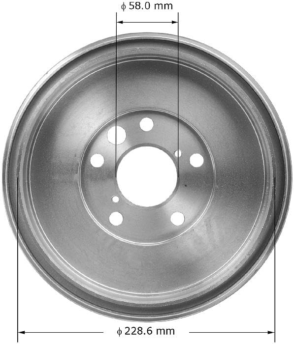 Image of Bendix Premium PDR0726 Rear Brake Drum for Subaru Legacy 2001-2000