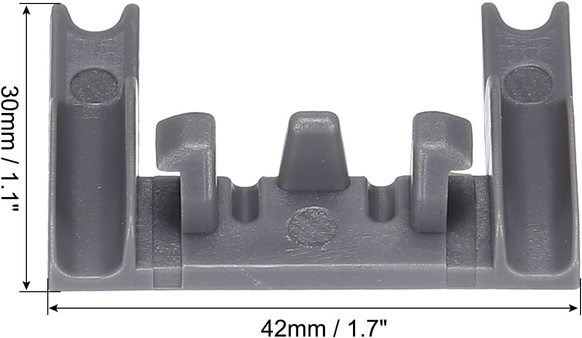 MECCANIXITY 2set W10250160 Dishwasher Rack Adjuster Arm Clip-lock Replacement Part Stable Durable Exact Fit for PS11751100 WPW10250160