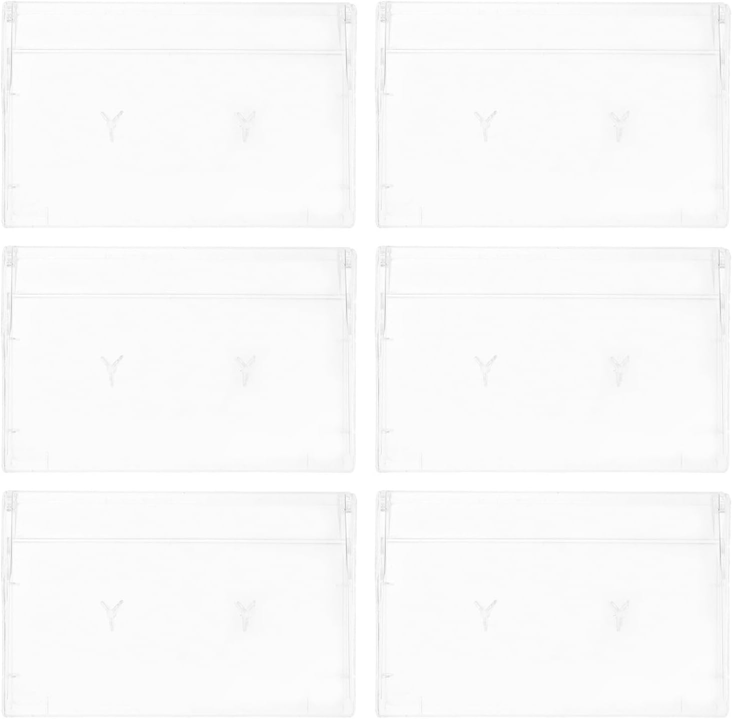 6pcs ABS Cassette Tape Storage Boxes for Music Tapes