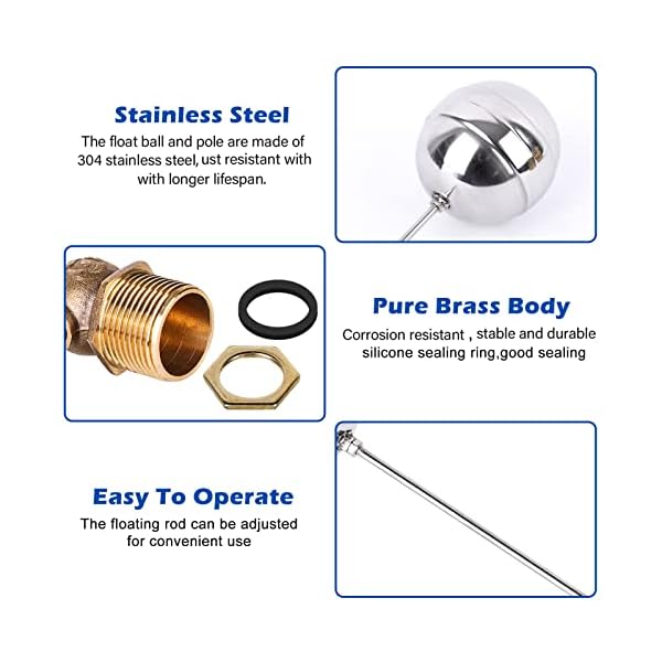 Stainless Steel Float Ball Valves, 3/4” Stainless Steel Floating Ball