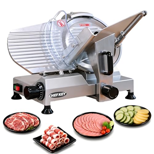 Image of Commercial Meat Slicer, 12 inch 320W Frozen Meat & Deli Slicer