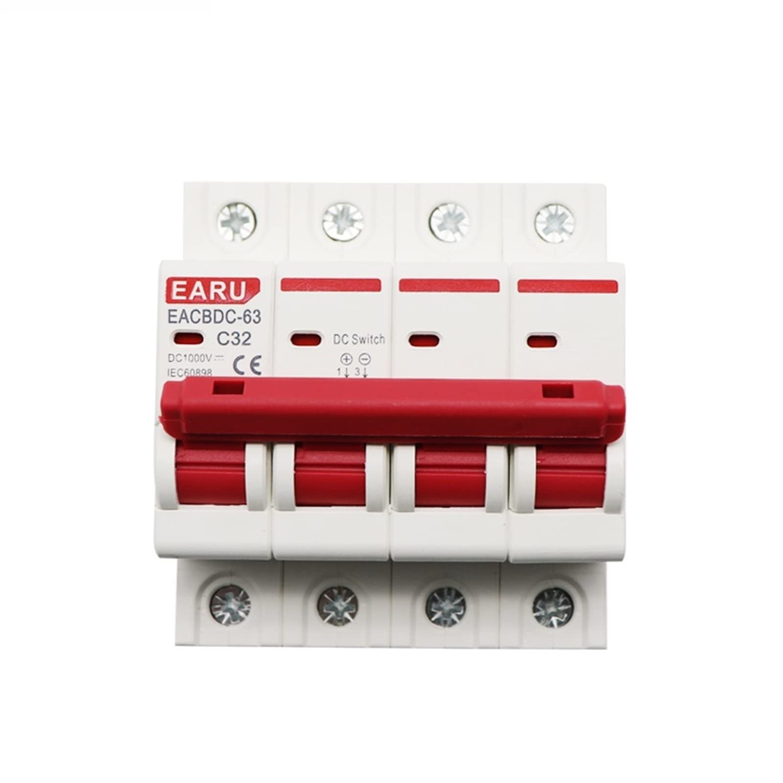 10 mini wyłączników solarnych 1000 V DC 4P, zabezpieczenie przed przeciążeniem, 6 A, 10 A, 16 A, 20 A, 25 A, 32 A, 40 A, 50 A, 63 A, do systemów fotowoltaicznych (25 V)