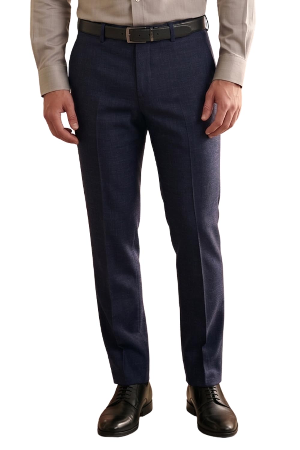louis philippe Men's Slim Fit Everyday Smart Wear Comfort Stretch Work Ready Checks Formal Trouser-picture-47