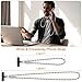 Phone Lanyard Built-in USB-C to USB-C Fast Charging Cable, 2Pack 65W High Speed Nylon Data Transfer Cord Crossbody Wrist Strap for iPhone 16 15,Samsung S24 Ultra S23 FE,Moto Razr/Edge 2024,Pixel 9 Pro