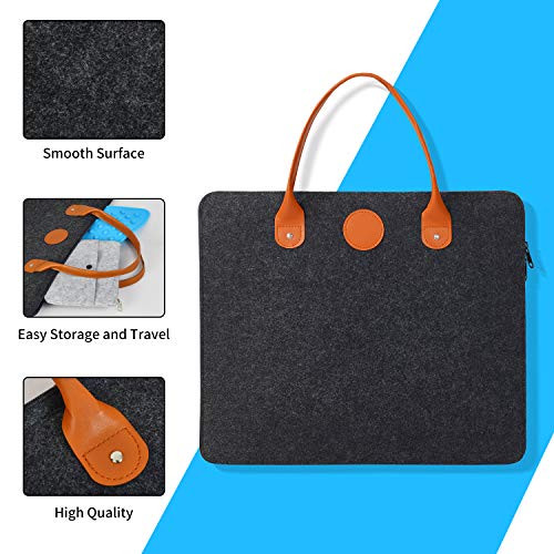 Rdutuok 17 Inchx13.5 Inch Wool Pressing Mat For Quilting With Carrying Case And Silicone Iron Rest Pad,100% New Zealand Wool Felted Ironing Pad Or Quilting Wooly Felted Iron Board For Retains Heat thumb #5