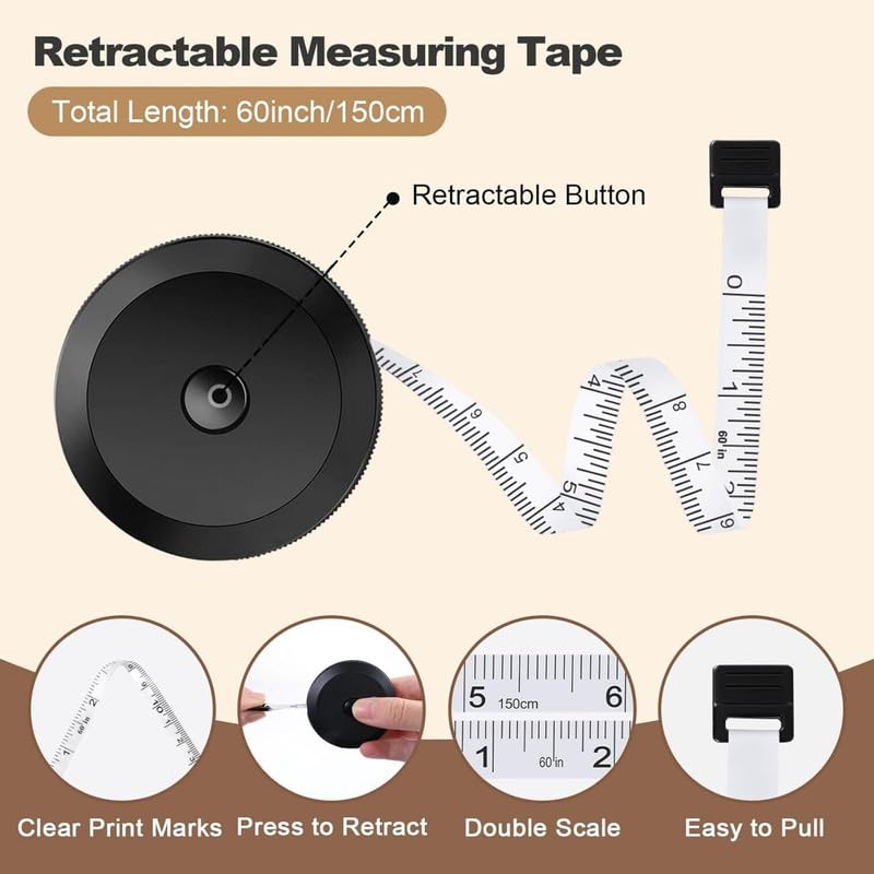 Cinta Métrica Flexible Retráctil 60 Pulgadas miniatura 6