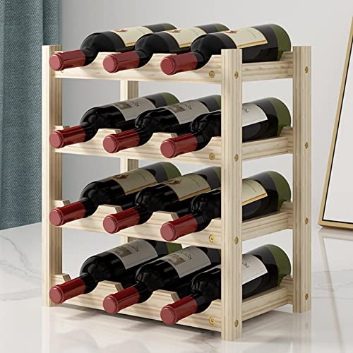 Soporte de madera para vino de 2/3/4 niveles miniatura 4