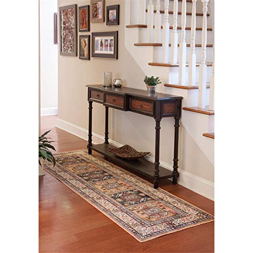 Sam's International Boho Viscose Copper 2 ft. x 7 ft. Runner Viscose Area Rug