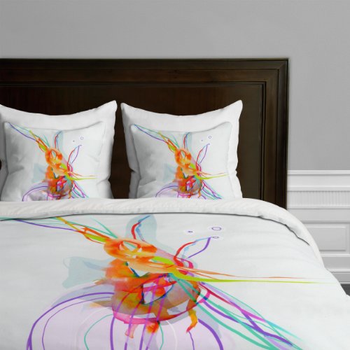 Deny Designs Marta Spendowska Nature Creatures 1 Duvet Cover, Twin/Twin XL