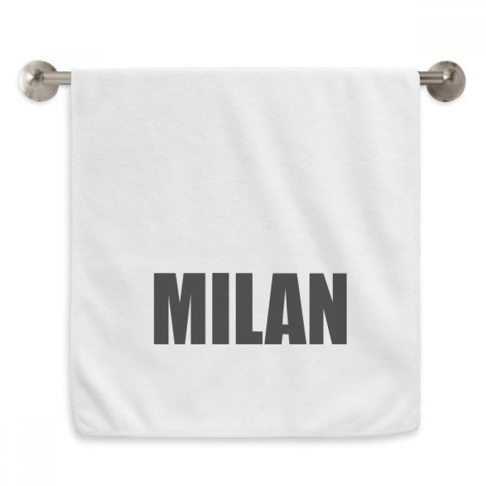 Serviettes débarbouillettes Milan Italie blanches et essuie-mains doux