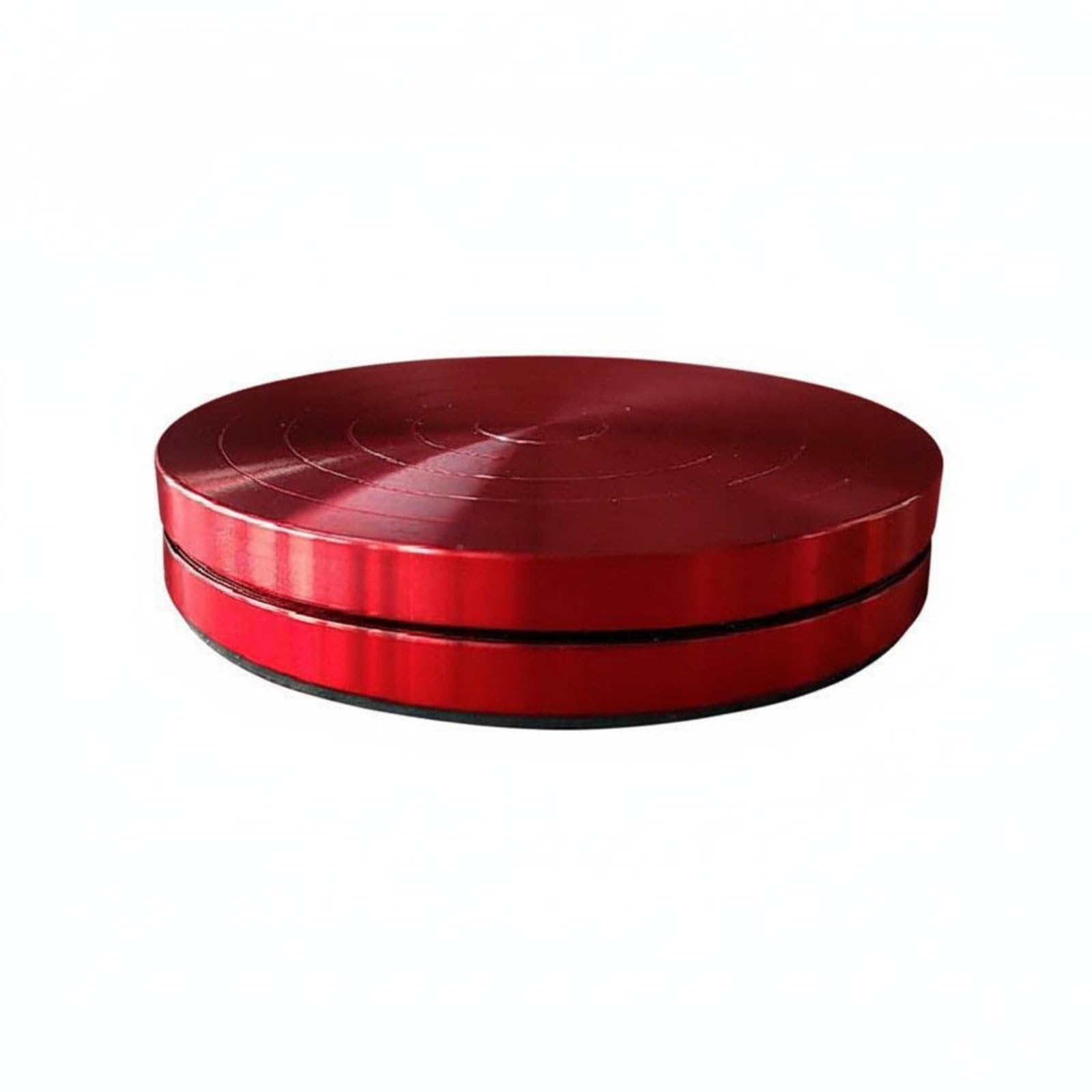 Plateau Tournant de Patinage Artistique Rotator D'entraînement Hors Glace Haute Rapide Disque D'entraînement Aux Pirouettes pour Gymnastes, Rouge, Classique