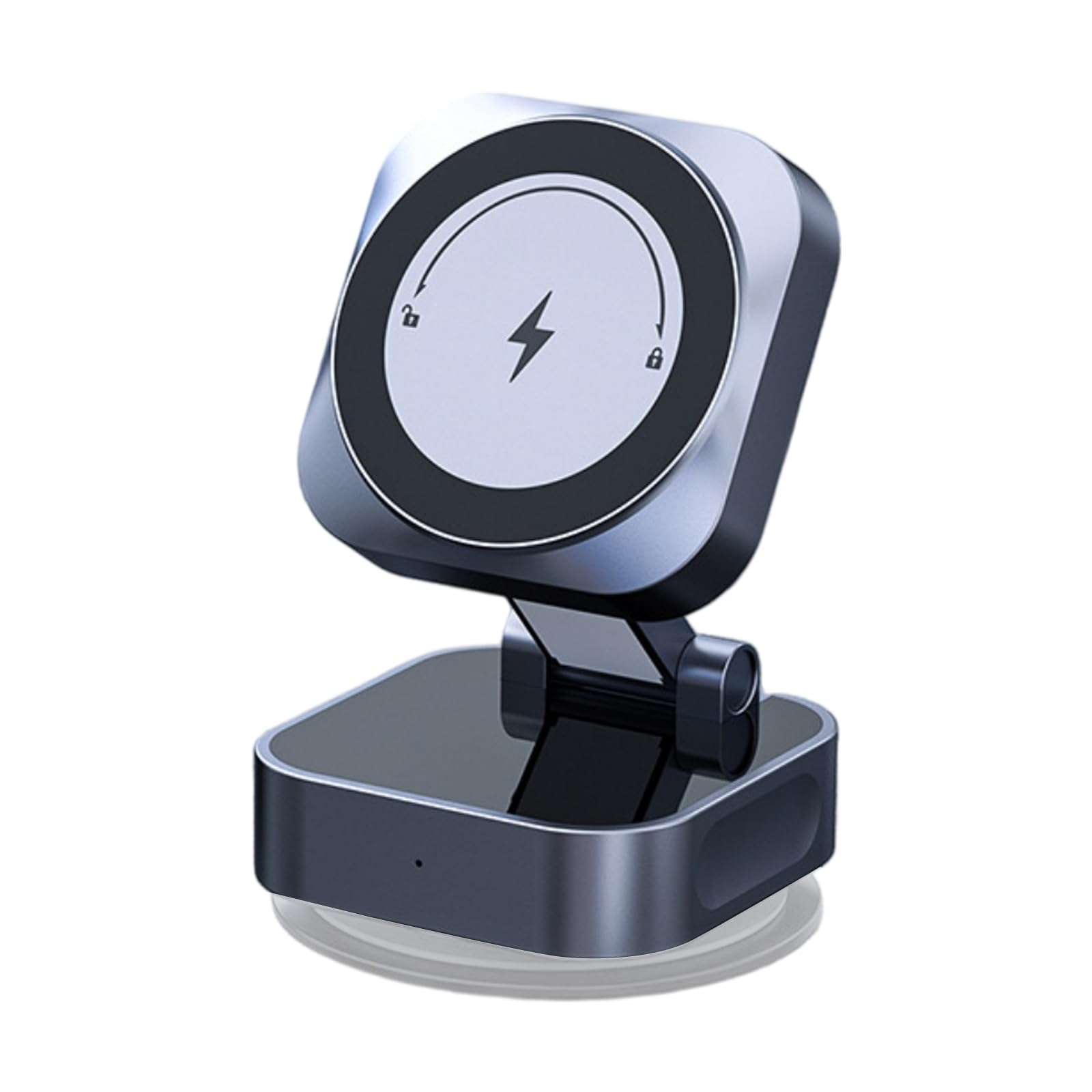 swynrf Strong Magnetic Wireless Chargers Stand Holder With 360 Degree Rotating And Suction Cup For Car Home Offices Use