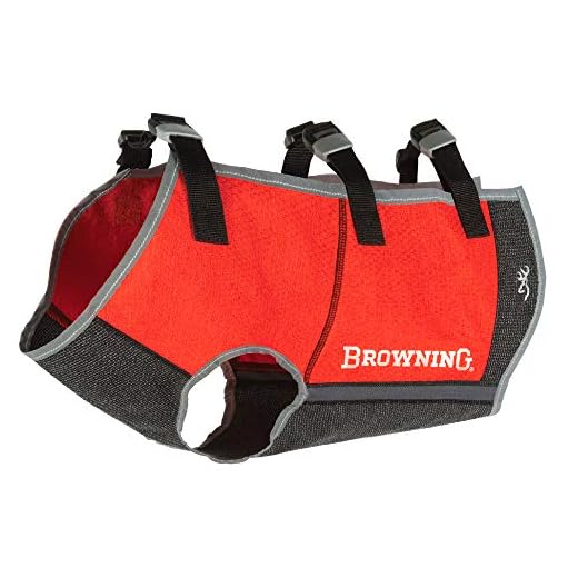 Browning Full Coverage Dog Safety Vest Dog Hunting Vest, Full Coverage, Safety Orange, Large
