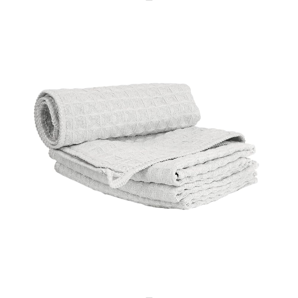 Watchget Barista – 10 Asciugamani In Microfibra Per Macchina Da Caffè, Tessuto A Cialde 30x30 Cm, Grigio Scuro, Con Gancio
