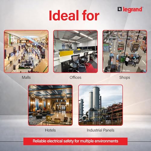 Image of Legrand DX 25A 2-Pole RCCB 300mA A-S Type | Residual Current Circuit Breaker for Shock & Fire Protection | ISI Marked IS 12640-1 | Leakage Protection for Home, Office & Industrial Use