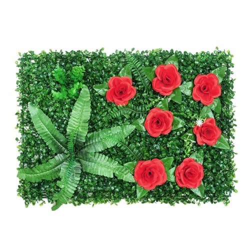 Gazon artificiel 40 x 60 cm panneau carré plastique vert décoration murale maison hôtel