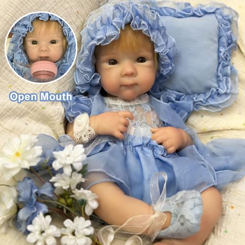 Muñeca bebé de silicona realista de 18 pulgadas miniatura 4