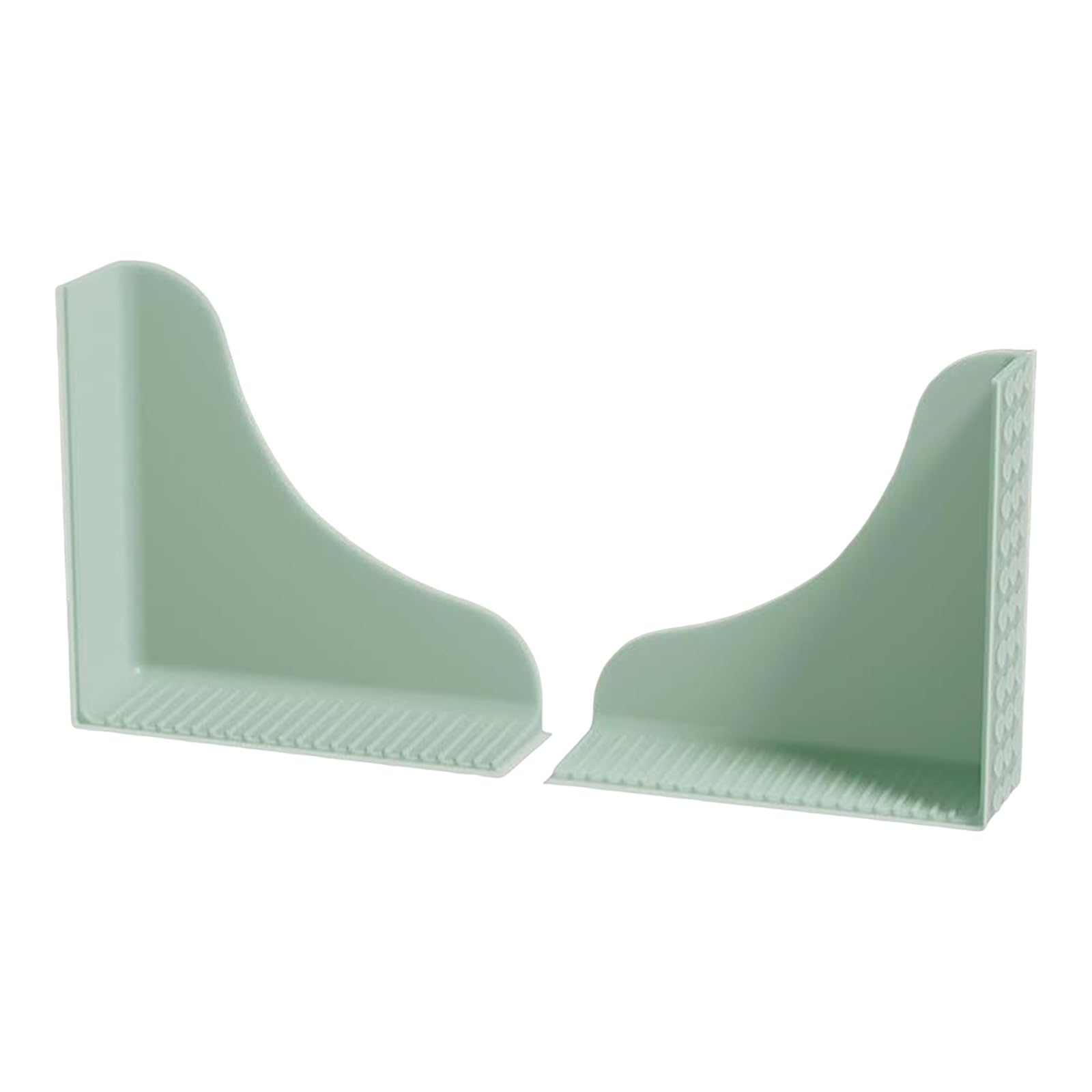 Introti 2Pcs Silicone Bath Tub Water Blocker Secure Seal Bathtub Water Baffle One-Piece Design Shower Splash Guard for Bathtubs(Green)