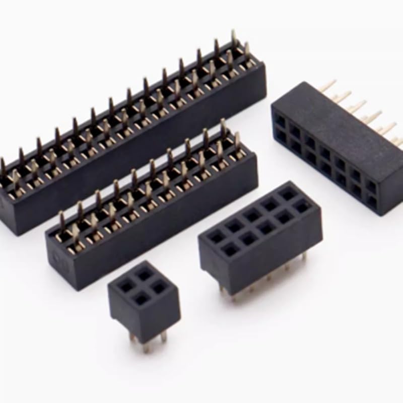 10 stücke 2x2/3/4/5/6/7/8/10/12/14/15/20/40P 2,0mm Zweireihig Gerade Buchsenleiste Pitch Streifen Stecker(2X4P)