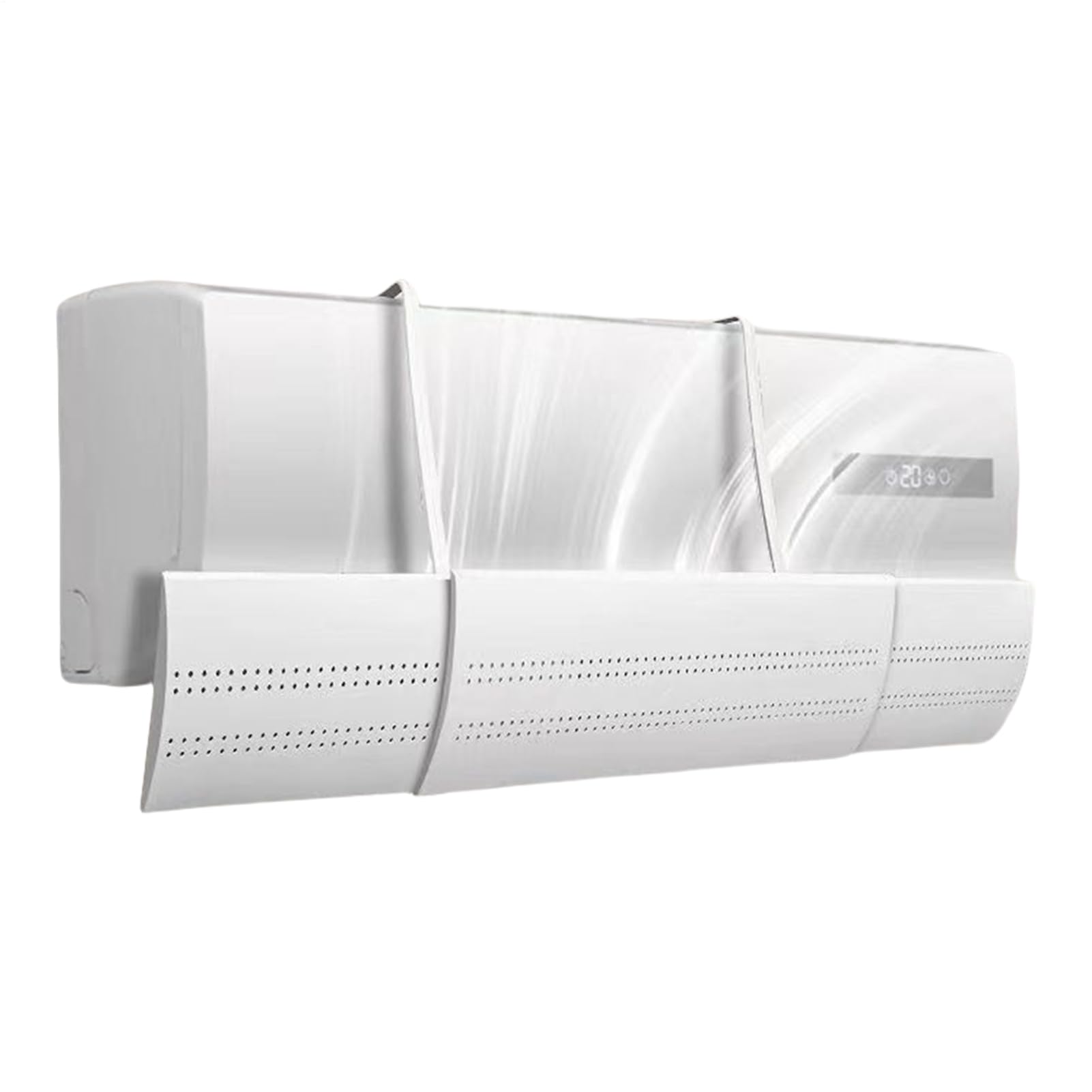 Deflector de ventana ajustable para aire acondicionado y flujo de aire en salon 8