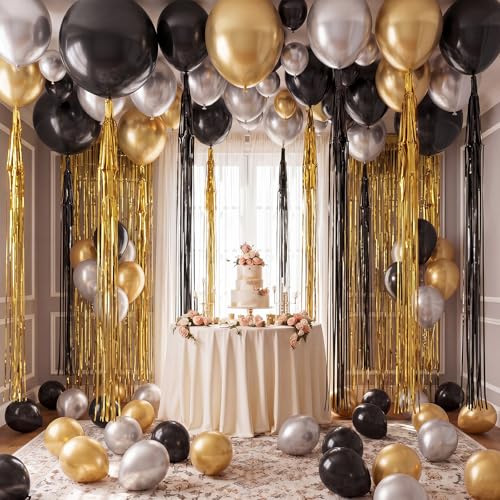 Chitidr Black Gold Party Decoration Kit Birthday Decorations - image 2