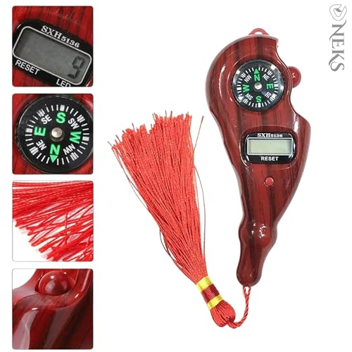 Image of Digital Tally Counter with Compass naam jap Counter Finger Counter for Pooja Meditation Prayer Japa Mala (Red)