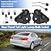 Osompar 1Pair Tail Lights Bulb Socket Panel & Plug Connector Harness & Six Bulbs for 2012-2015 BMW 3 Series 320i 328i 328d 335i Replaces 63217313043 63217313044 Rear Light Lamp Repair Board Kit