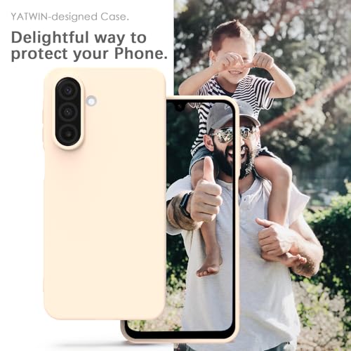 Image of YATWIN Silicone Case for Samsung Galaxy A17 4g /5g, Soft-Touch, Shockproof, DustProof, Antiskid Phone Cover for Samsung Galaxy A17 4g /5g - Light Pink