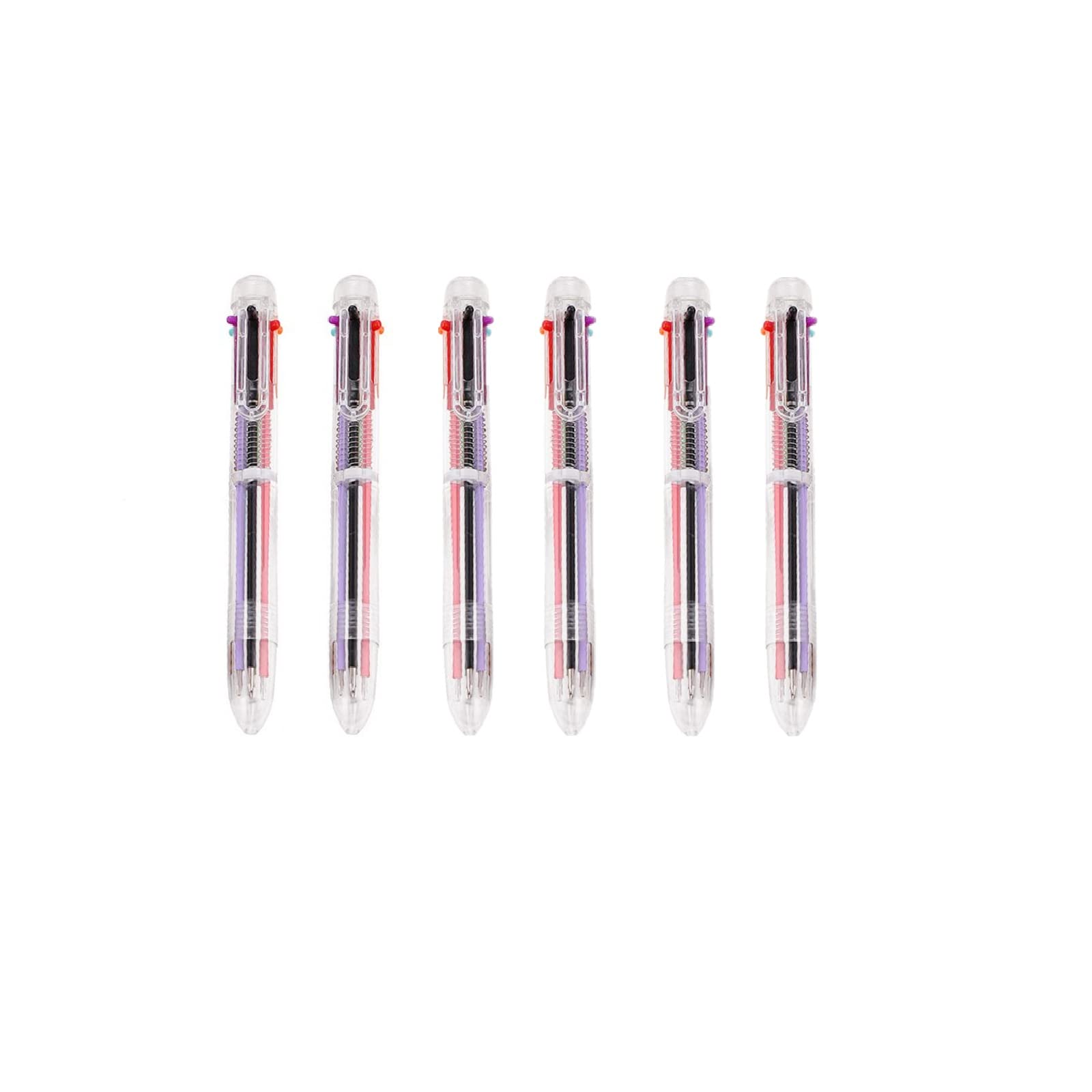 Bolígrafos Multicolores 6 En 1 De 0,5 Mm, Bolígrafos
