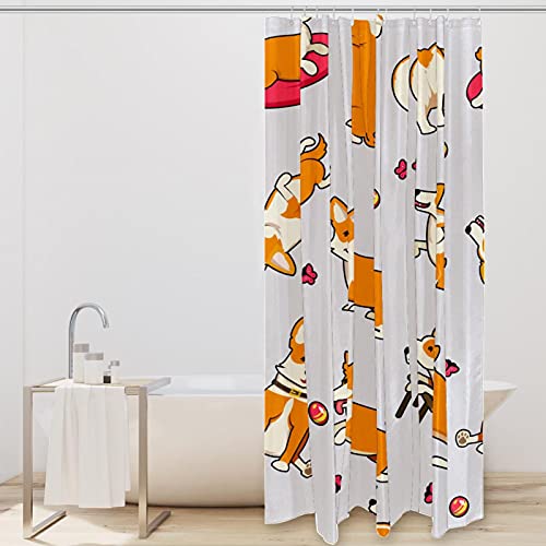 Rideau de douche imperméable Corgi aux finitions renforcées - 3