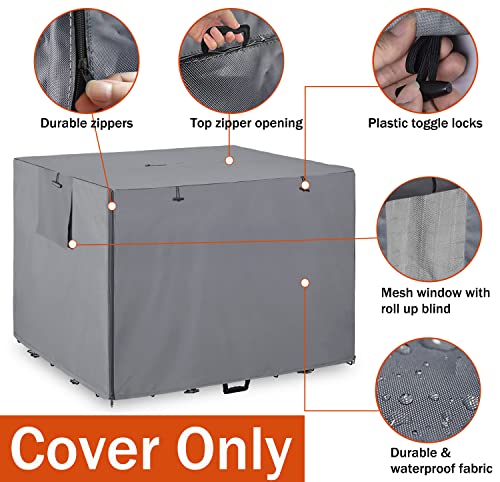 Dalema Capa de gaiola de arame para cães de 106 cm, durável à prova de vento, privacidade, poliéster